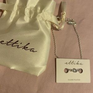 Ettika - Single Stone & Silver Plated Bracelet